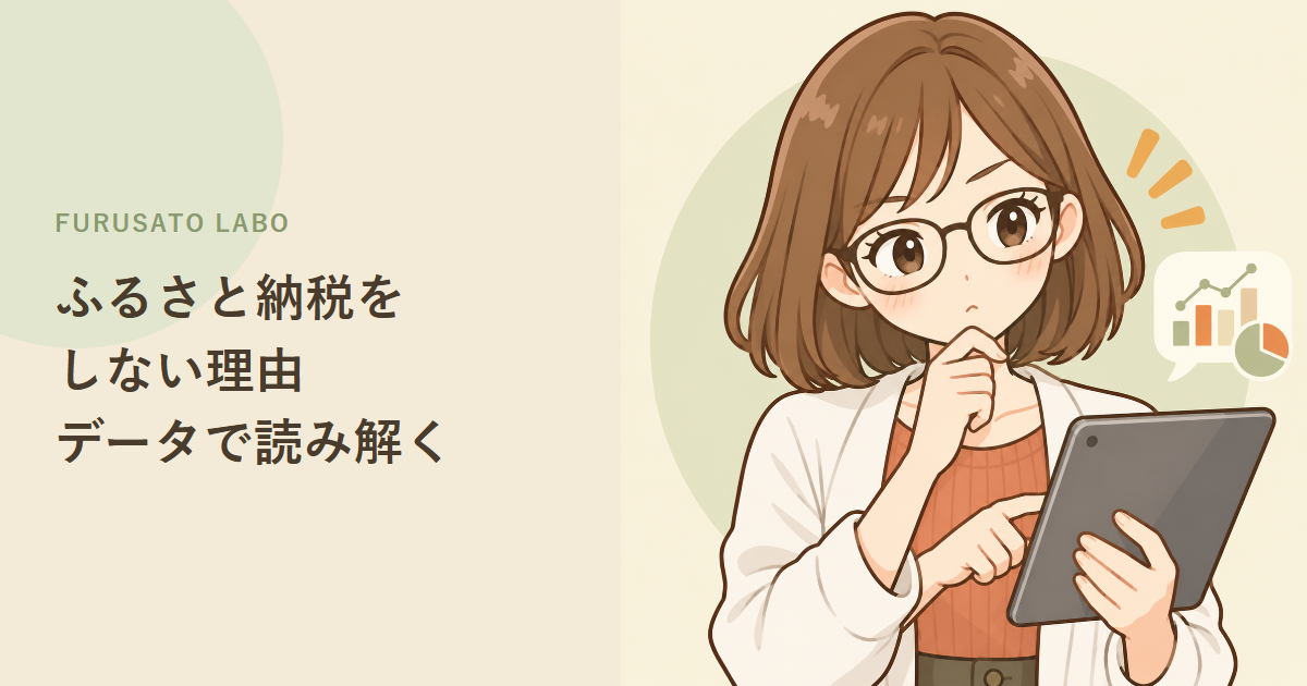 ふるさと納税をしない理由、調査データから読み解く