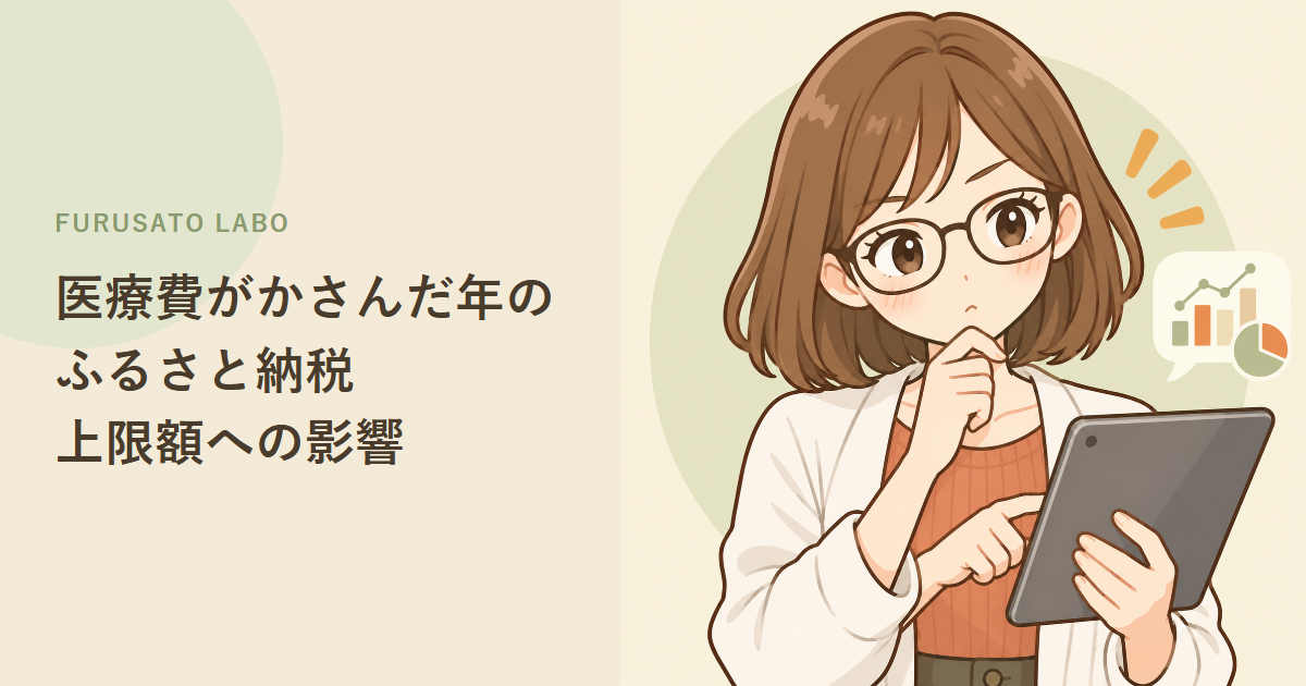医療費がかさんだ年のふるさと納税、上限額への影響を解説