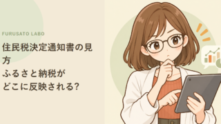 住民税決定通知書の見方、ふるさと納税がどこに反映されるか
