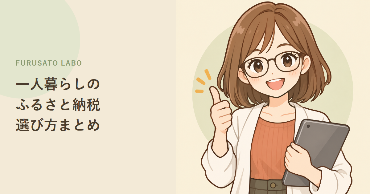 一人暮らしのふるさと納税、失敗しない返礼品の選び方まとめ