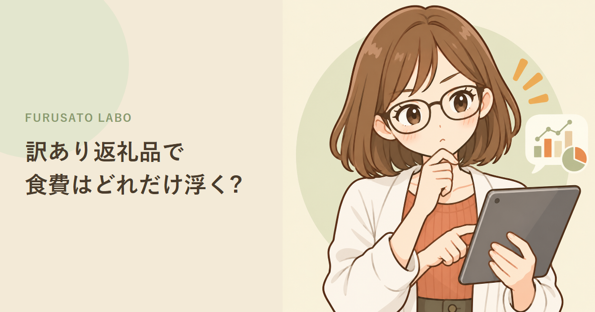 訳あり返礼品だけで、年間の食費はどれだけ浮く?実データで試算