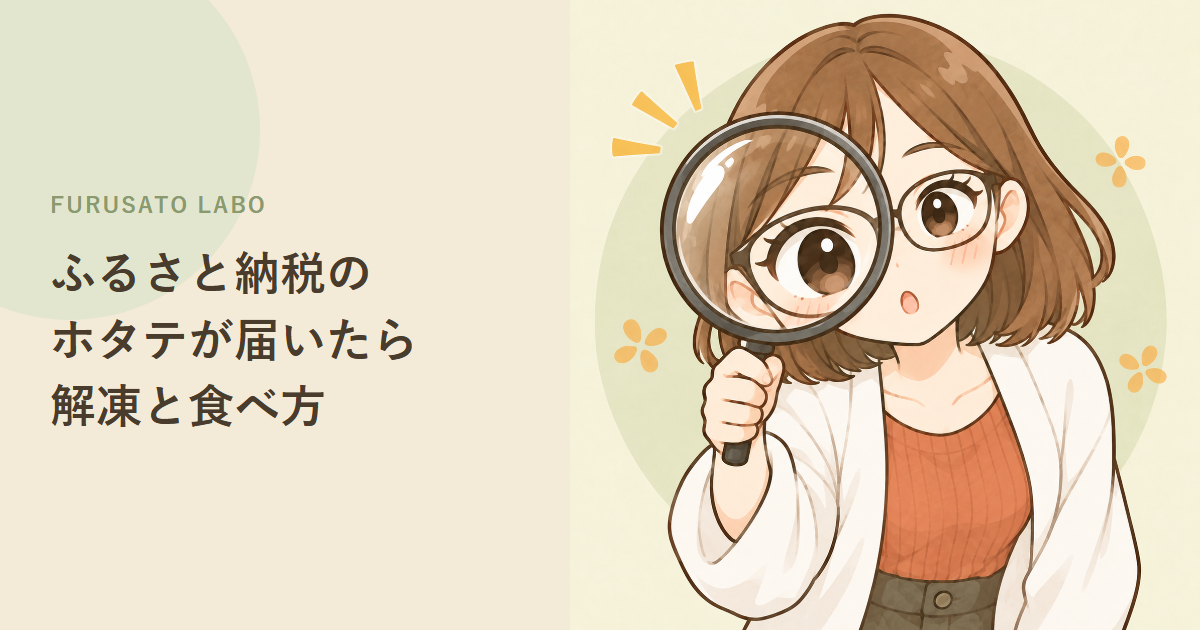 ふるさと納税のホタテが届いたら:解凍方法・食べ方・刺身用と加熱用の違い