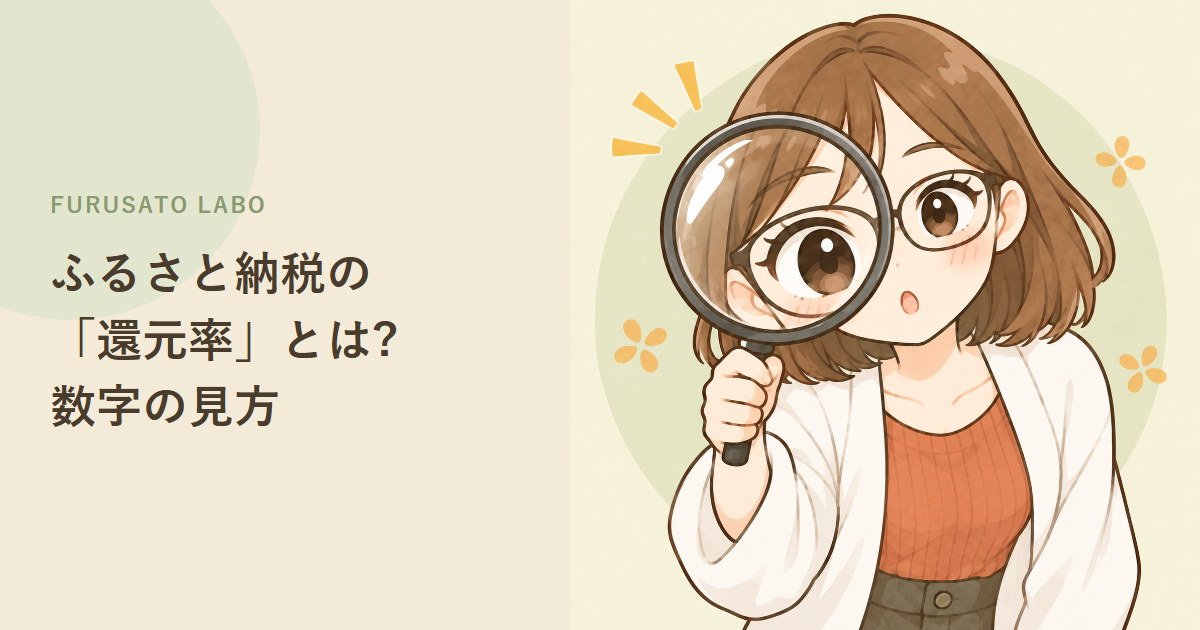 ふるさと納税の「還元率」とは?コスパの見方と、数字を見るときの注意点